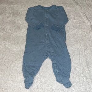 (2 for $10) blue striped footie/ sleeper